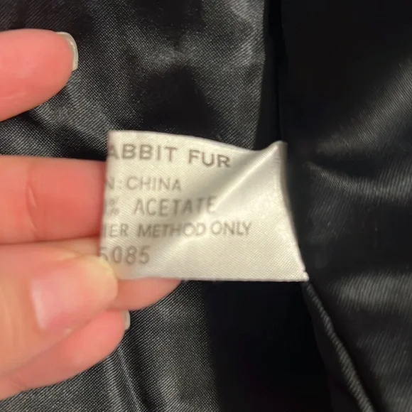 Natural Rabbit Fur Jacket - Picture 3 of 4